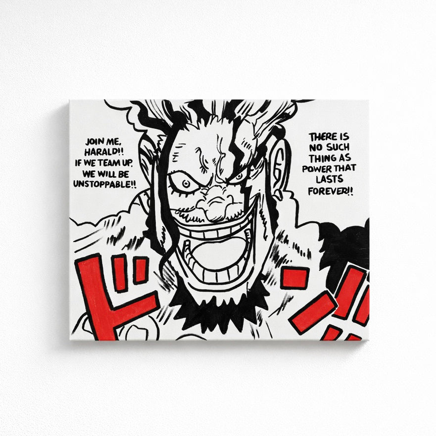"Rocks VS Harald 1158" Manga Canvas A4