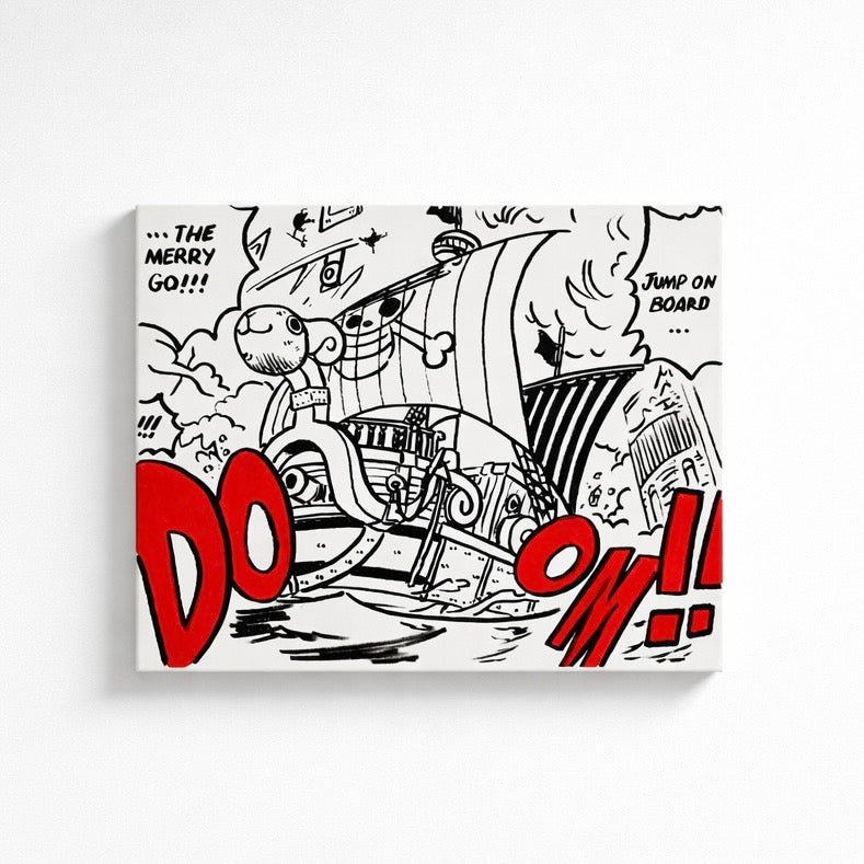 "Let's Go Back 428" Manga Canvas A4